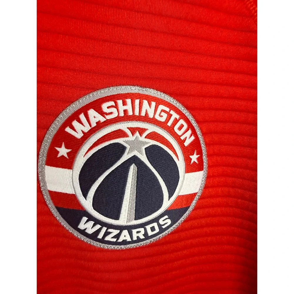 Adidas NBA Washington Wizards Full Zip Hoodie Red Mens Small Jacket Basketball